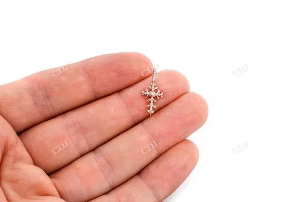 0.10CTW Filigree Cross Pendant