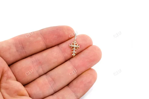 0.10CTW Filigree Cross Pendant