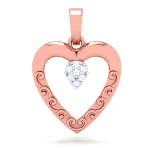 18k Sleek And Sophisticated Yellow Gold Diamond Pendant From The P.c Chandra Jewellers