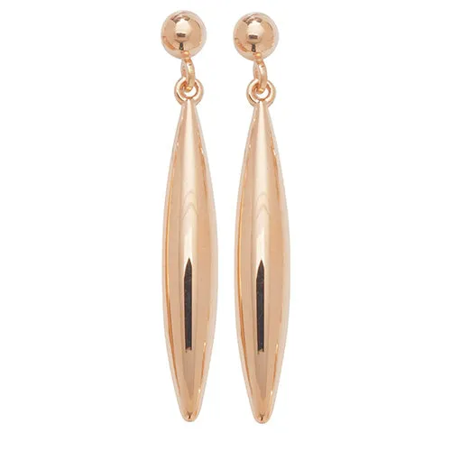 9cT Rose Gold Drop Earrings