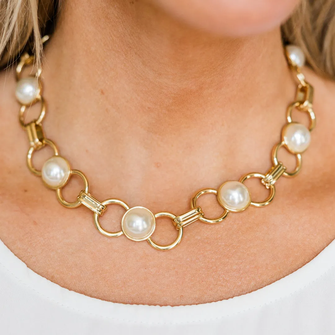 Around City Streets Necklace, Gold