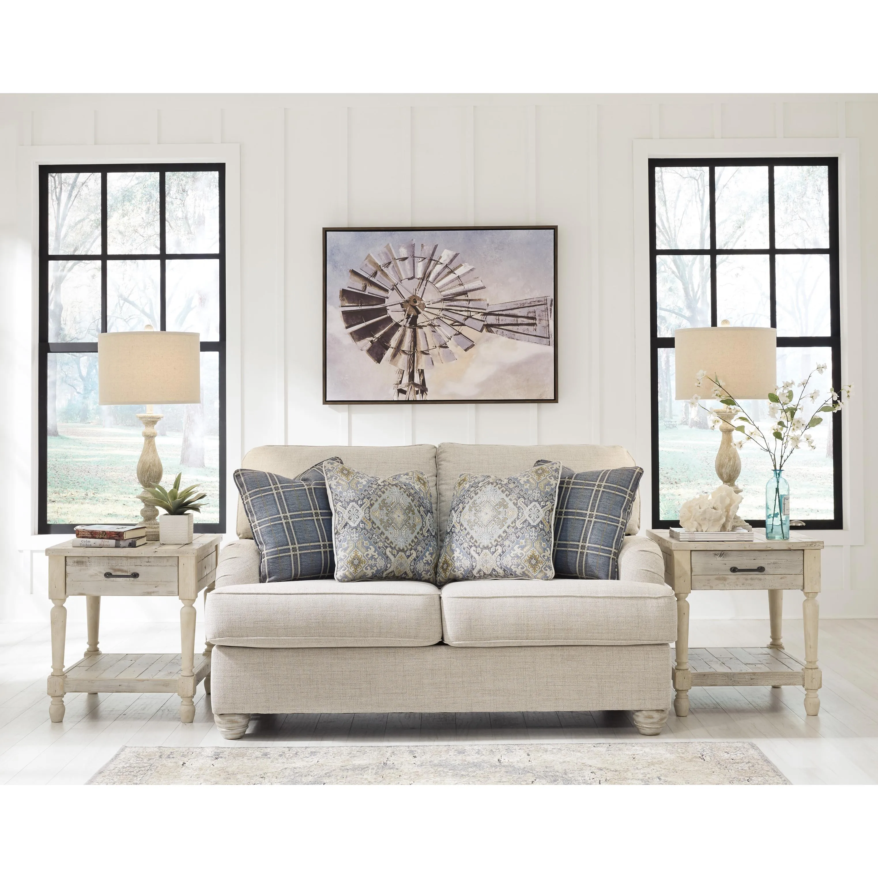 Benchcraft Traemore Stationary Fabric Loveseat 2740335