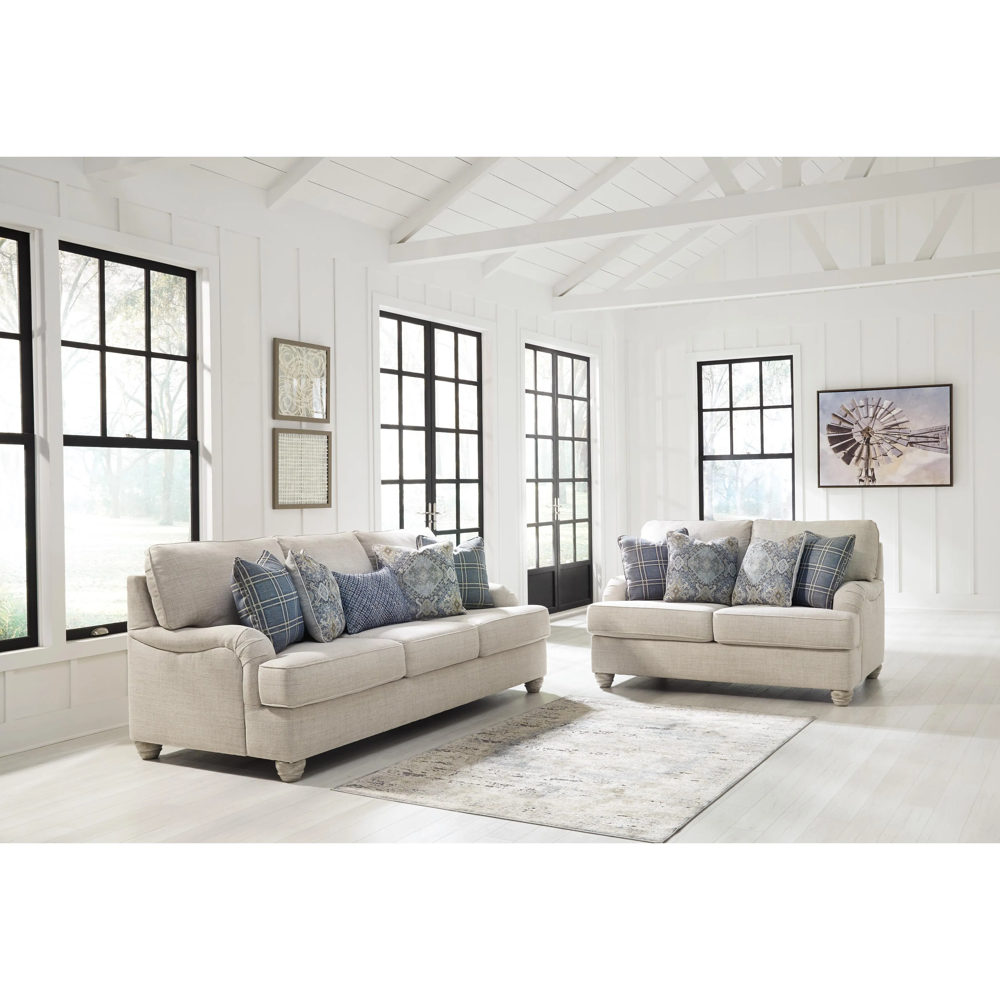 Benchcraft Traemore Stationary Fabric Loveseat 2740335