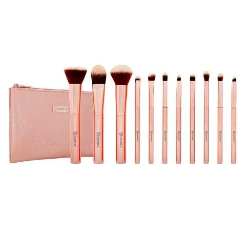 BH Cosmetics Metal Rose - 11 Piece Brush Set With Cosmetic Bag