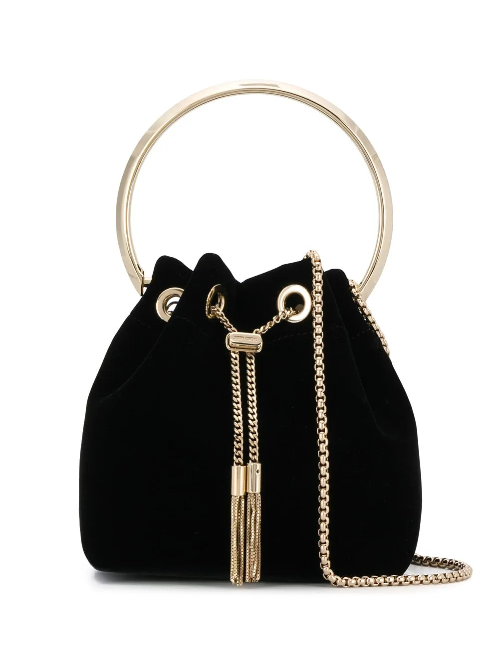 BON BON VELVET BUCKET BAG