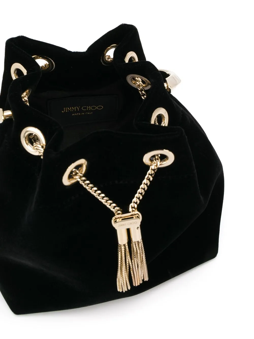 BON BON VELVET BUCKET BAG