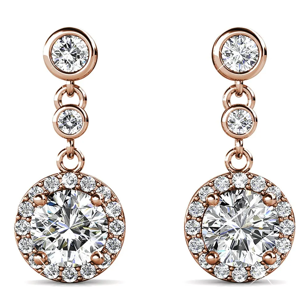 Boxed Sacred Circle Jewellery Set embellished with Crystal from SWAROVSKI in Rose Gold