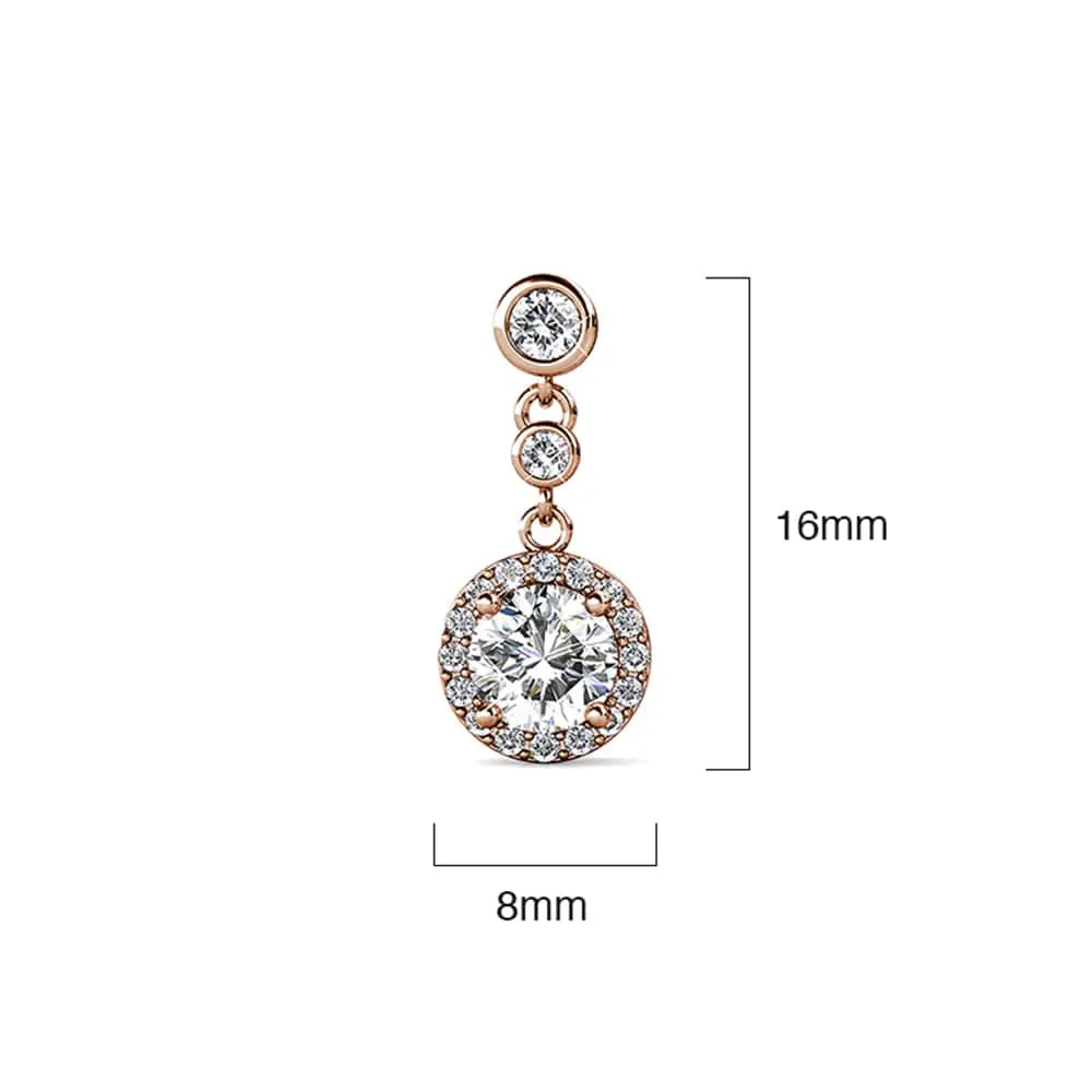 Boxed Sacred Circle Jewellery Set embellished with Crystal from SWAROVSKI in Rose Gold