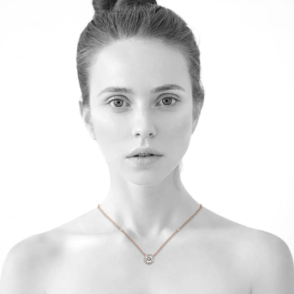 Boxed Sacred Circle Jewellery Set embellished with Crystal from SWAROVSKI in Rose Gold