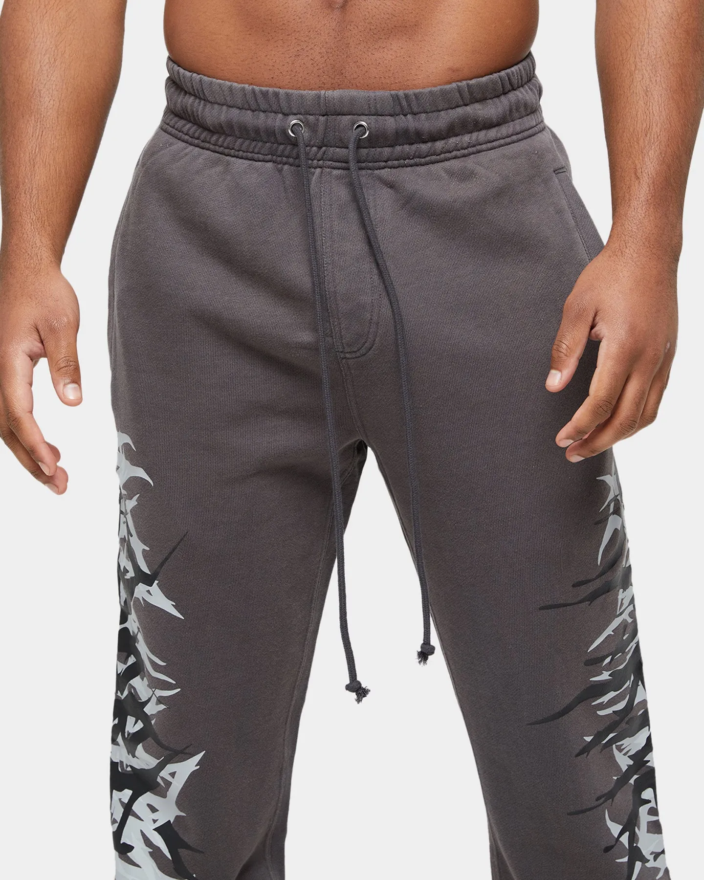 Carre Metalle Distressed Track Pants Washed Grey