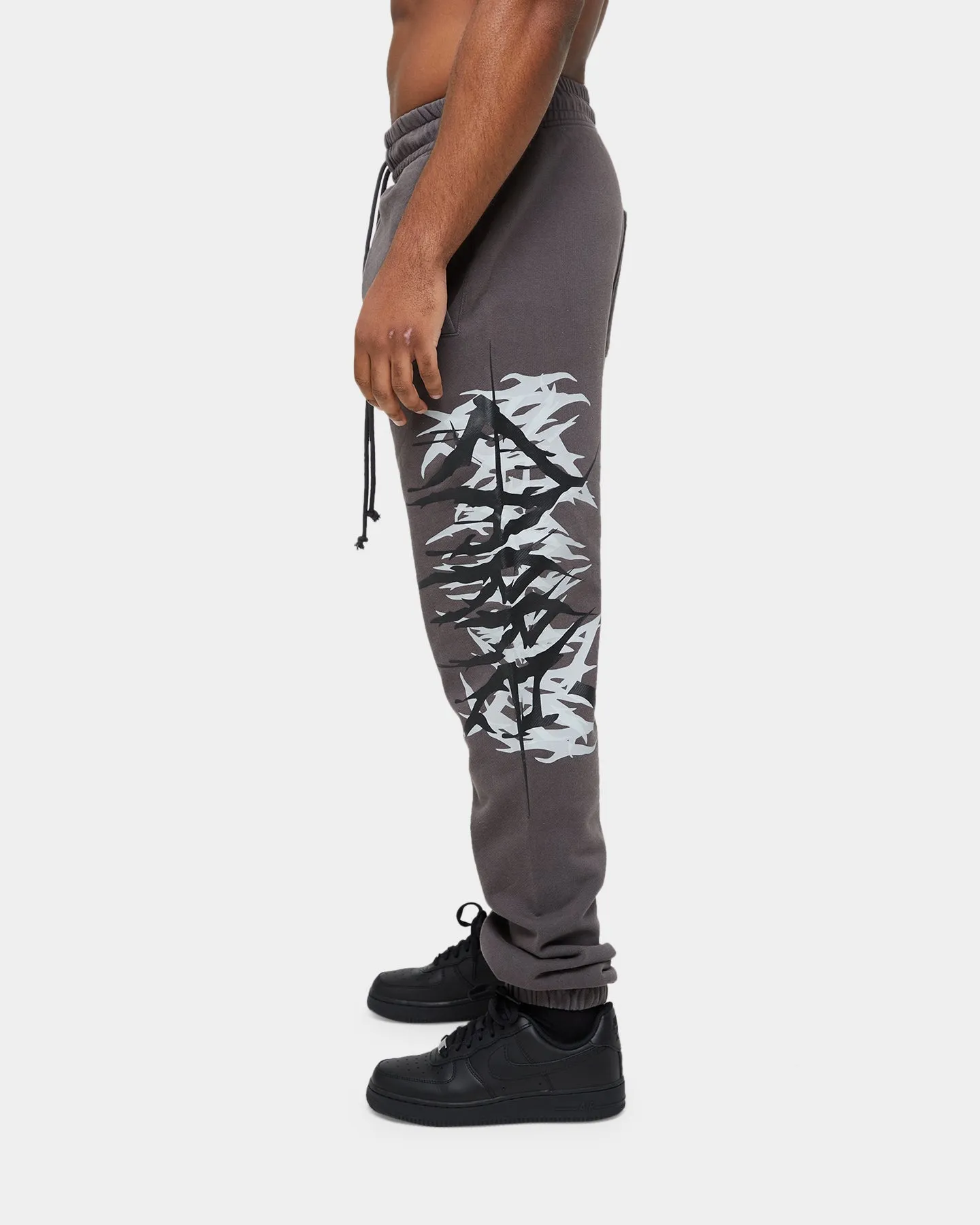 Carre Metalle Distressed Track Pants Washed Grey