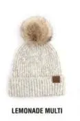 CC Cozy Marled Pom Beanie Hat
