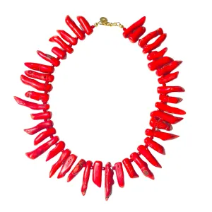 Chunky Coral Statement Necklace