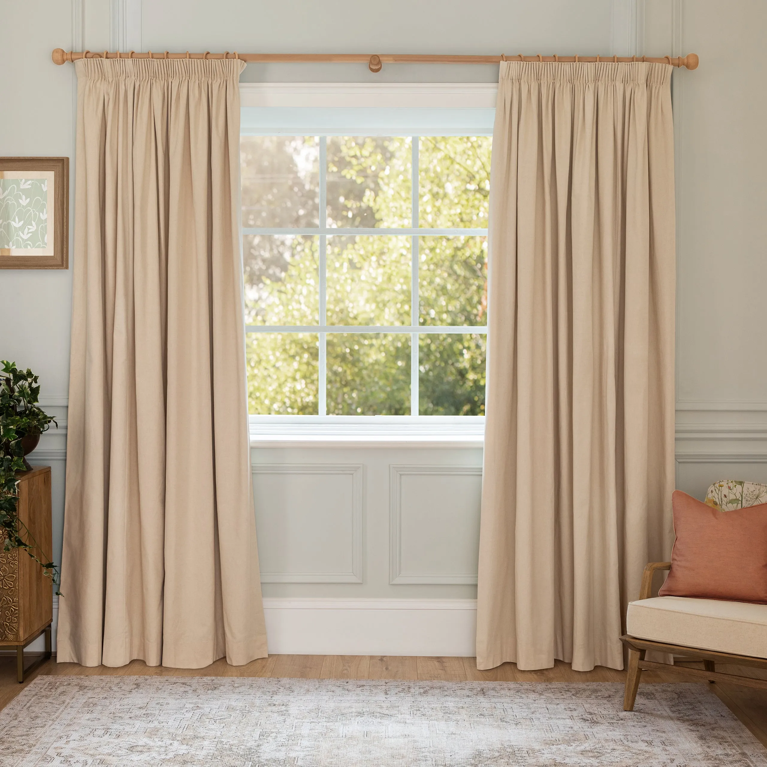 Clovelly Printed Made to Measure Curtains Violet