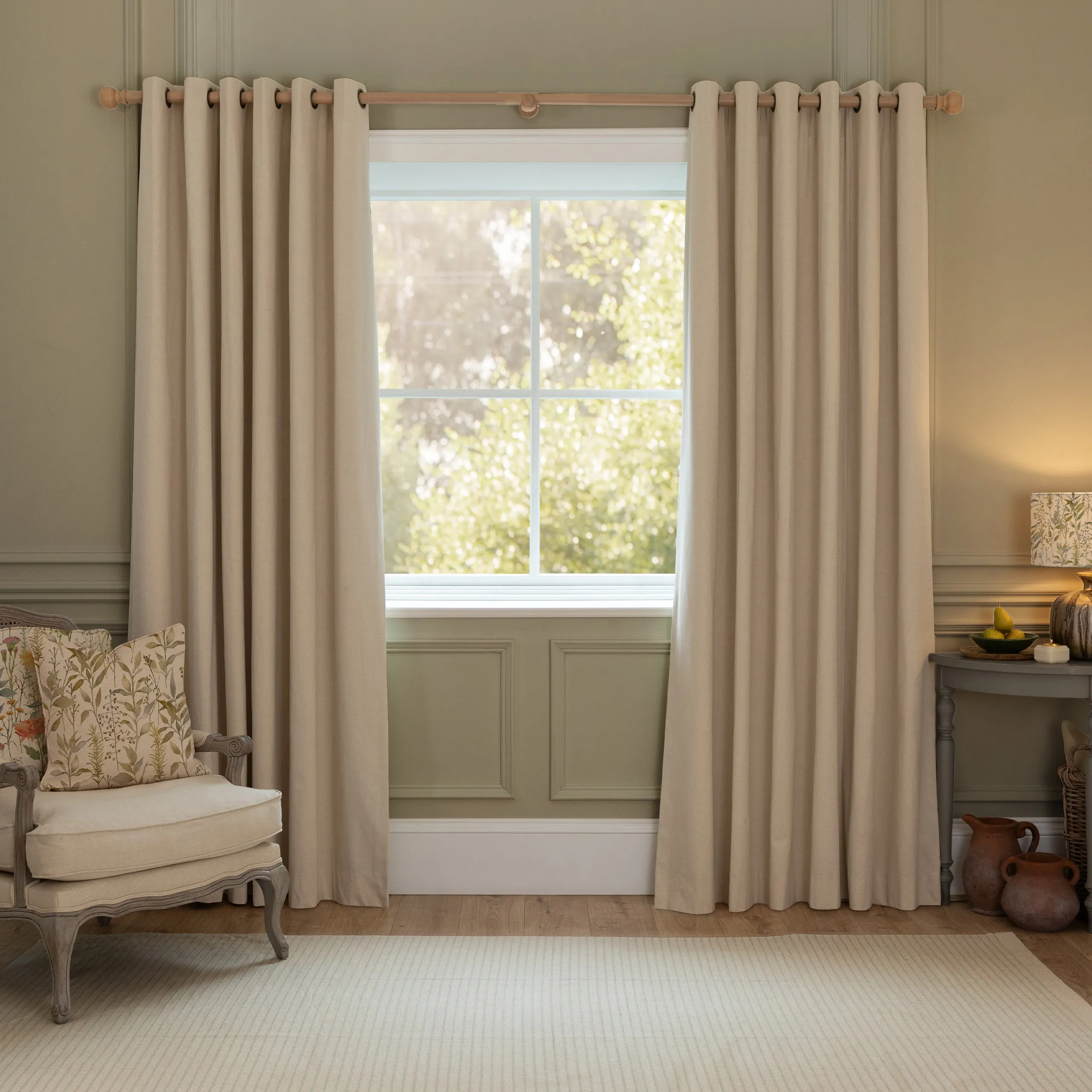 Clovelly Printed Made to Measure Curtains Violet