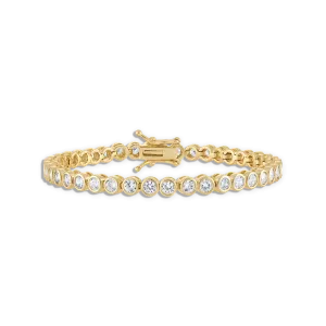 Crystal Bezel Tennis Bracelet