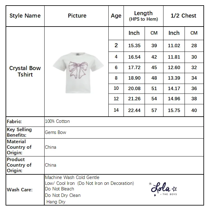 Crystal Bow T-shirt
