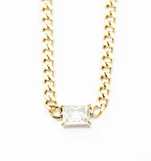 Crystal Cuban Necklace