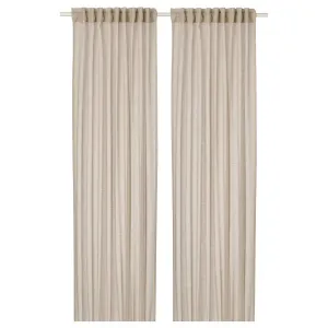Curtains Ikea Hallebracka 145X250 2 pcs, beige