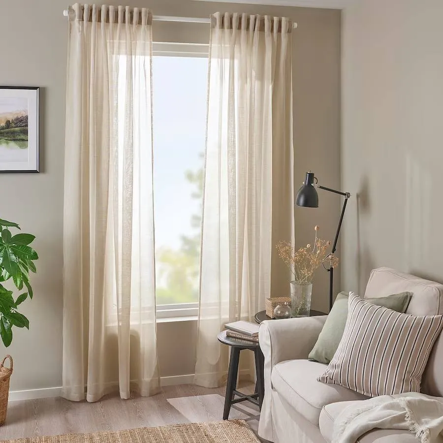 Curtains Ikea Hallebracka 145X250 2 pcs, beige
