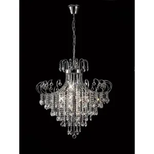 Diyas IL31058 Rosina Pendant Polished Chrome/crystal