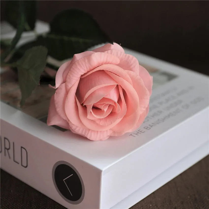 Dusty Rose Wedding Flowers Real Touch Roses