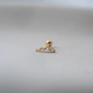 ETOIL ASTEROID CRYSTAL CARTILAGE EARRINGS