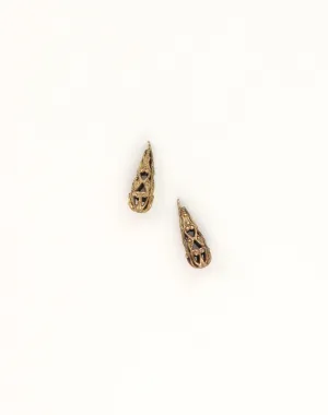 Filigree Droplet, 20x7mm, (2pcs)