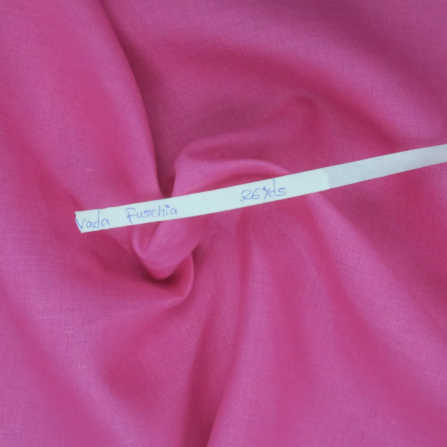 Fuchsia Nevada Italian Linen Fabric Textile