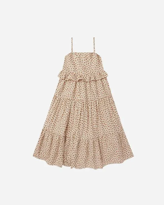 Girls Aubrey Dress | Natural Spots | Rylee and Cru