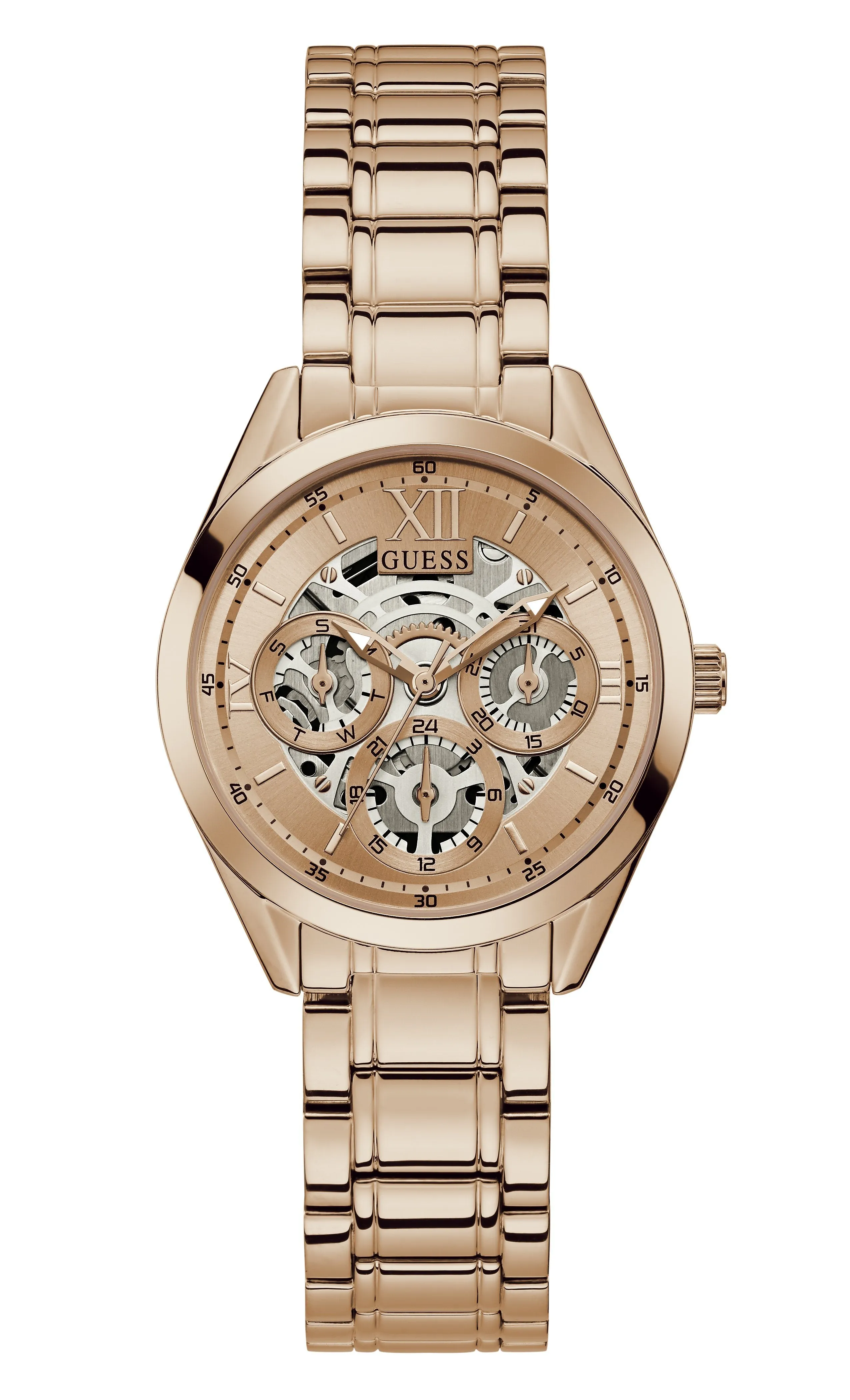 Guess Clear Cut Rose Gold Women's Watch GW0253L3