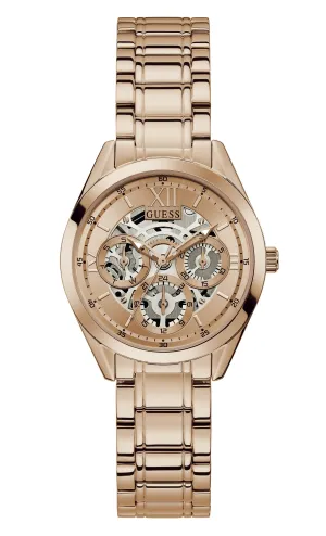 Guess Clear Cut Rose Gold Women's Watch GW0253L3