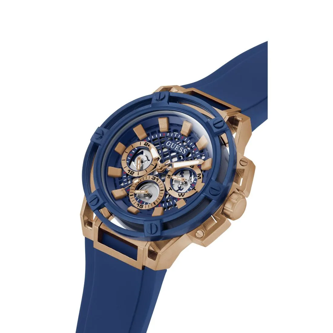 Guess Men 47 mm Rose Gold Dial Analog Watch- GW0423G4