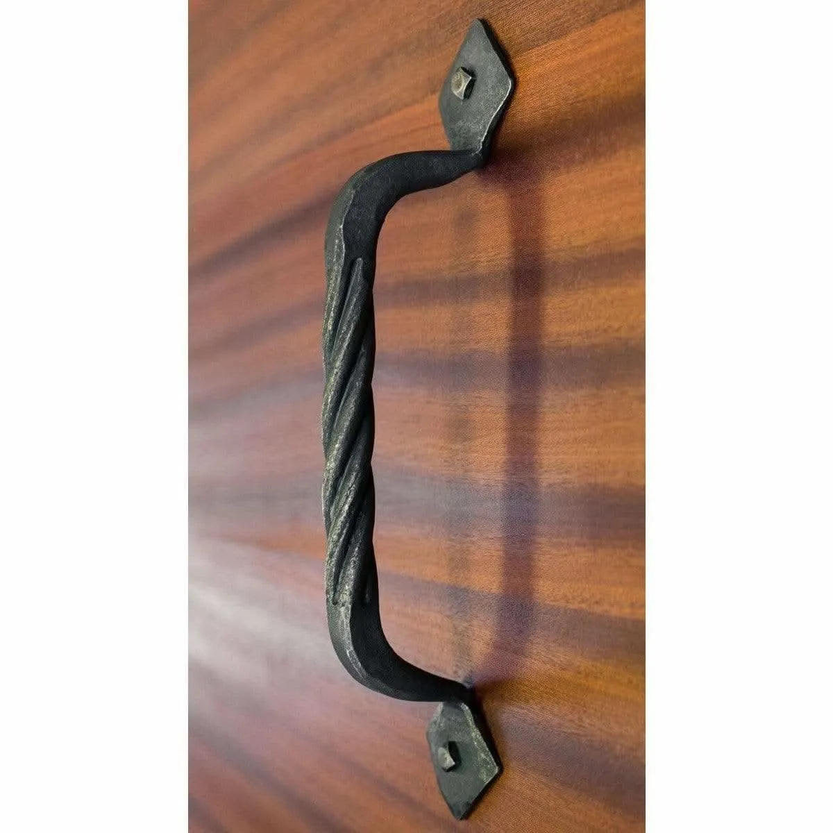 Hand-Forged Rope Twist Barn Sliding Door Handles