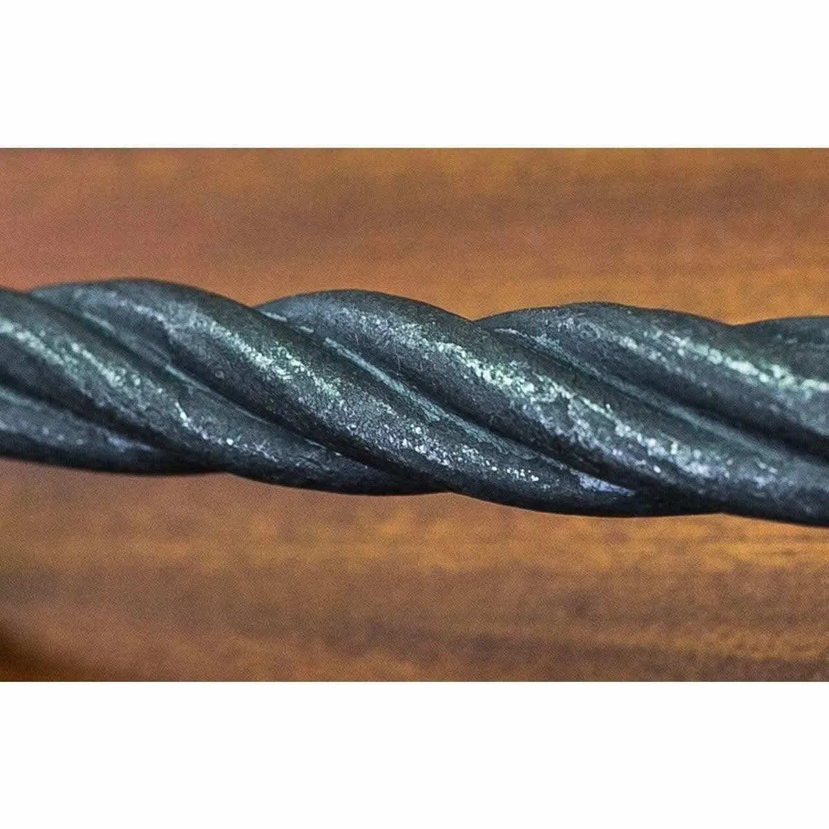 Hand-Forged Rope Twist Barn Sliding Door Handles