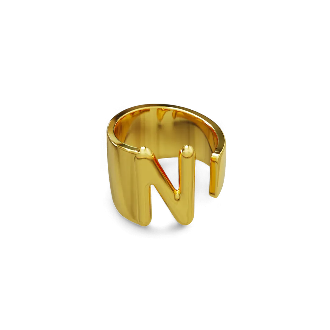 Initial Monogram Ring