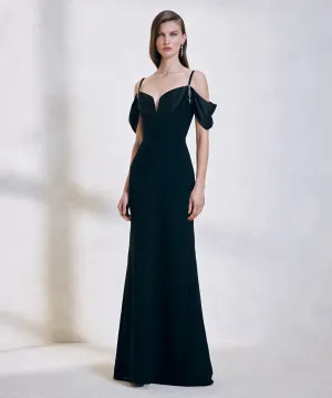 Ipekyol Satin Mix Maxi Dress Black