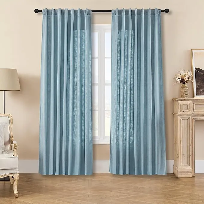 Joydeco Custom Linen Light Filtering Curtains