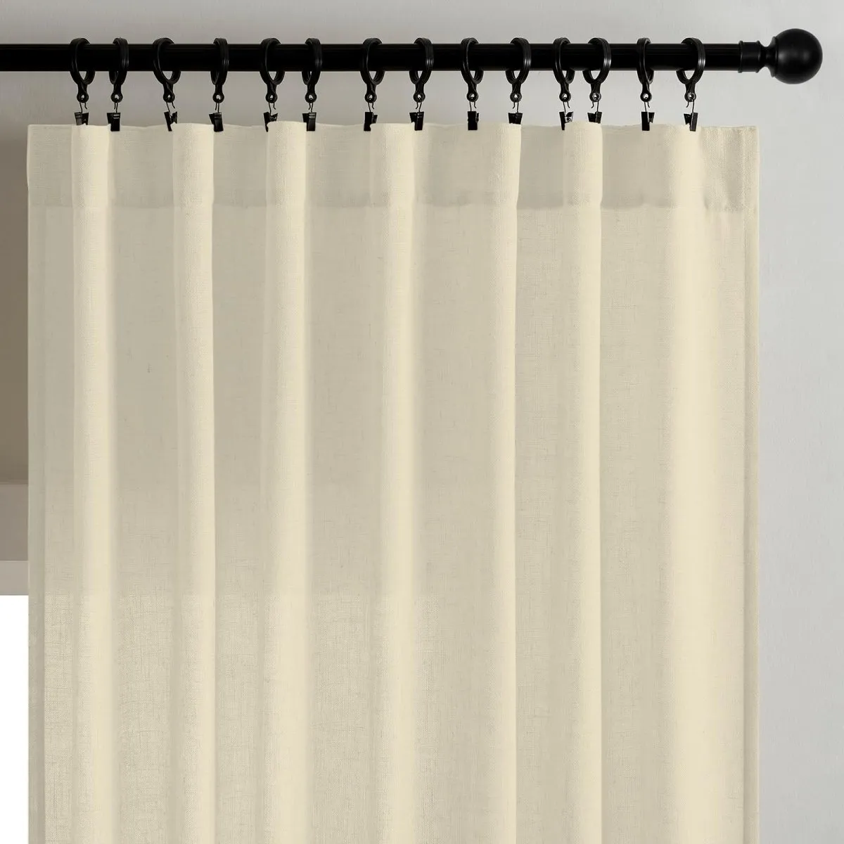 Joydeco Custom Linen Light Filtering Curtains