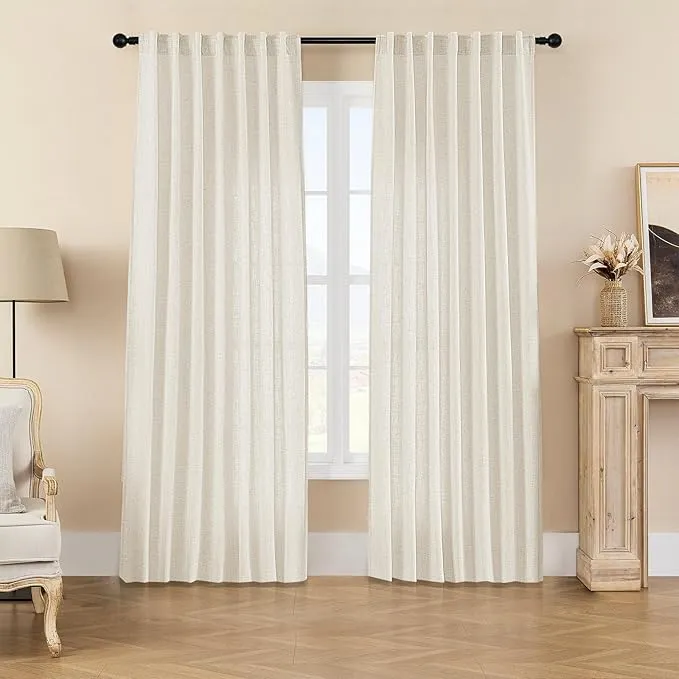 Joydeco Custom Linen Light Filtering Curtains