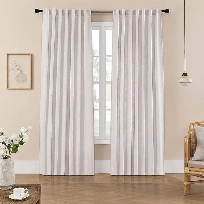 Joydeco Custom Linen Light Filtering Curtains