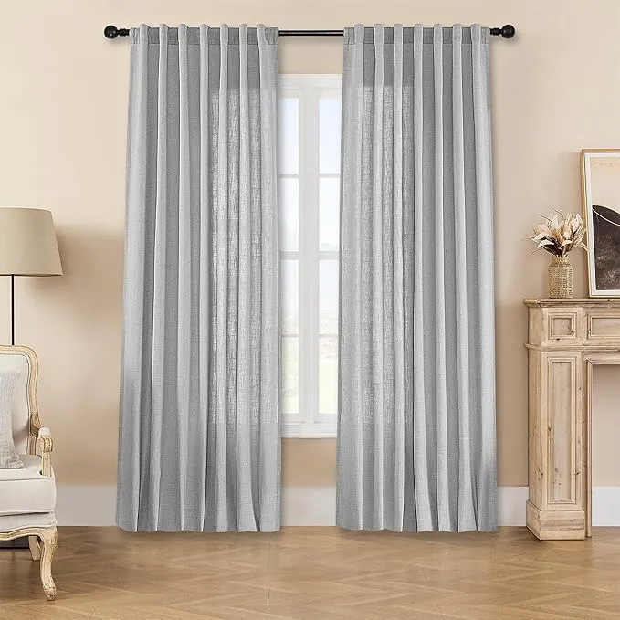 Joydeco Custom Linen Light Filtering Curtains