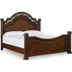 Lavinton Queen Poster Bed - Brown