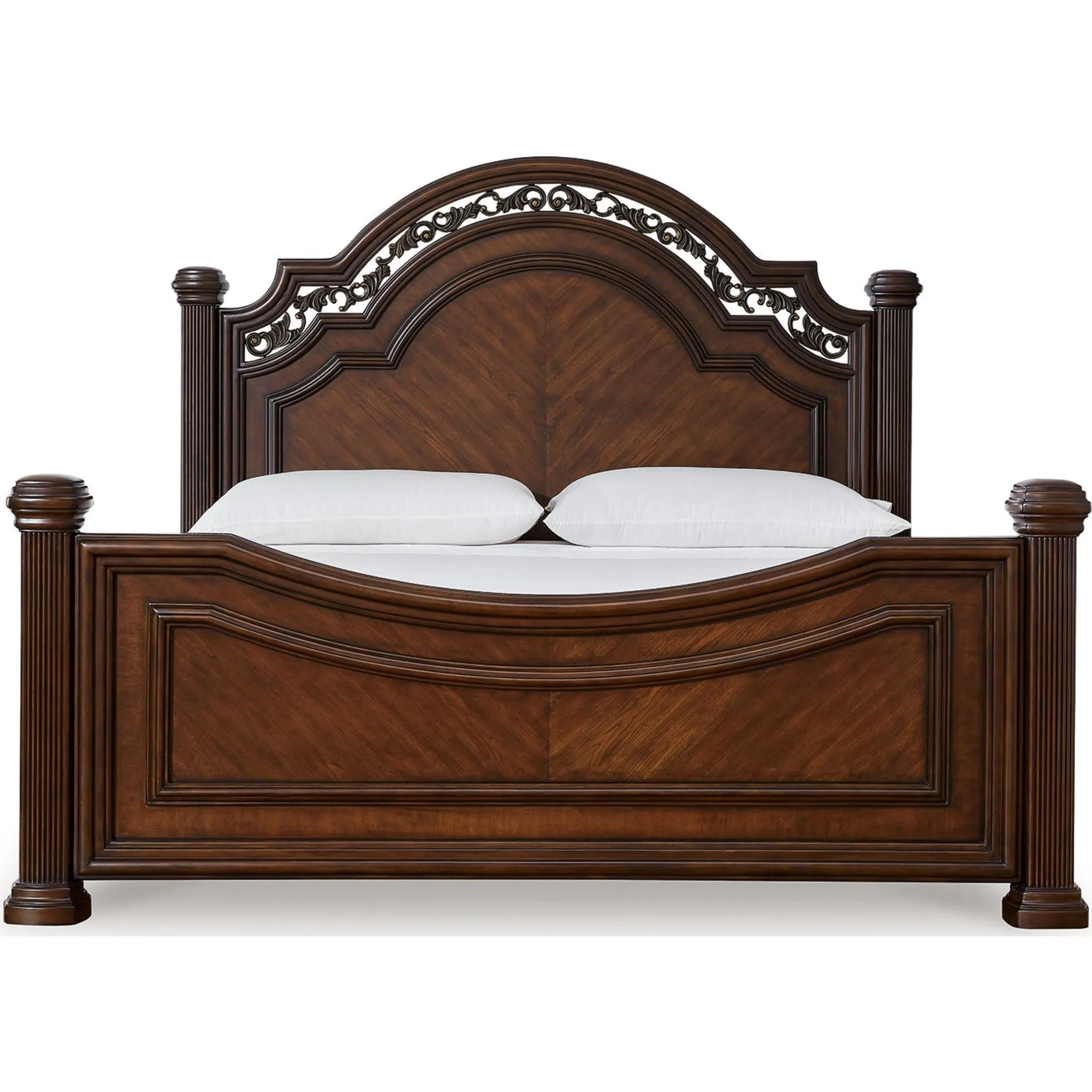 Lavinton Queen Poster Bed - Brown