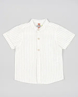 Losan Linen Stripe S/S Buttonup