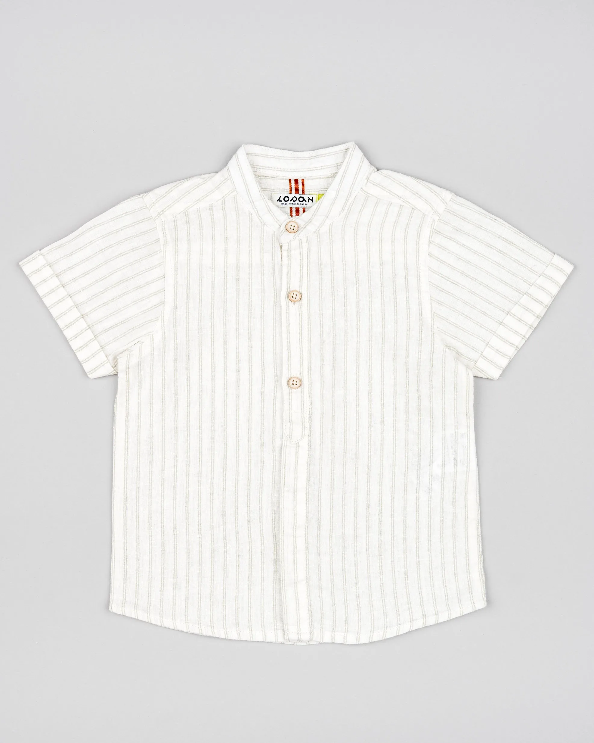 Losan Linen Stripe S/S Buttonup