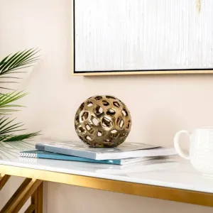 Matt Gold Ceramic Decoration - Large