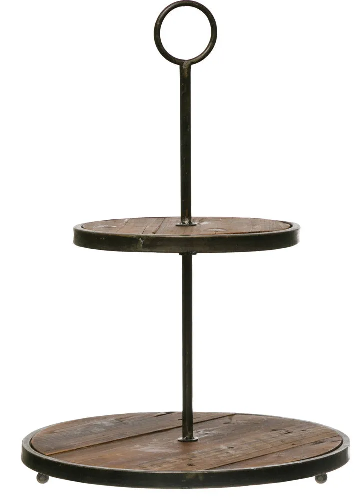 Metal and Wood Tray by Creative Co-op