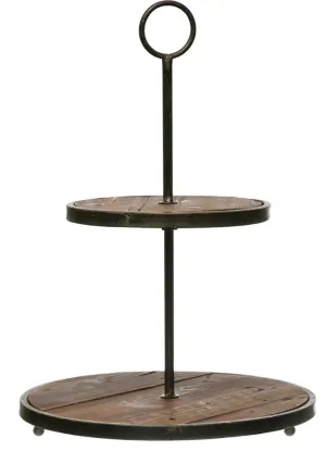 Metal and Wood Tray by Creative Co-op