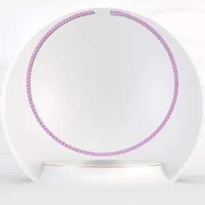 Natural Pink Sapphire Tennis Necklace